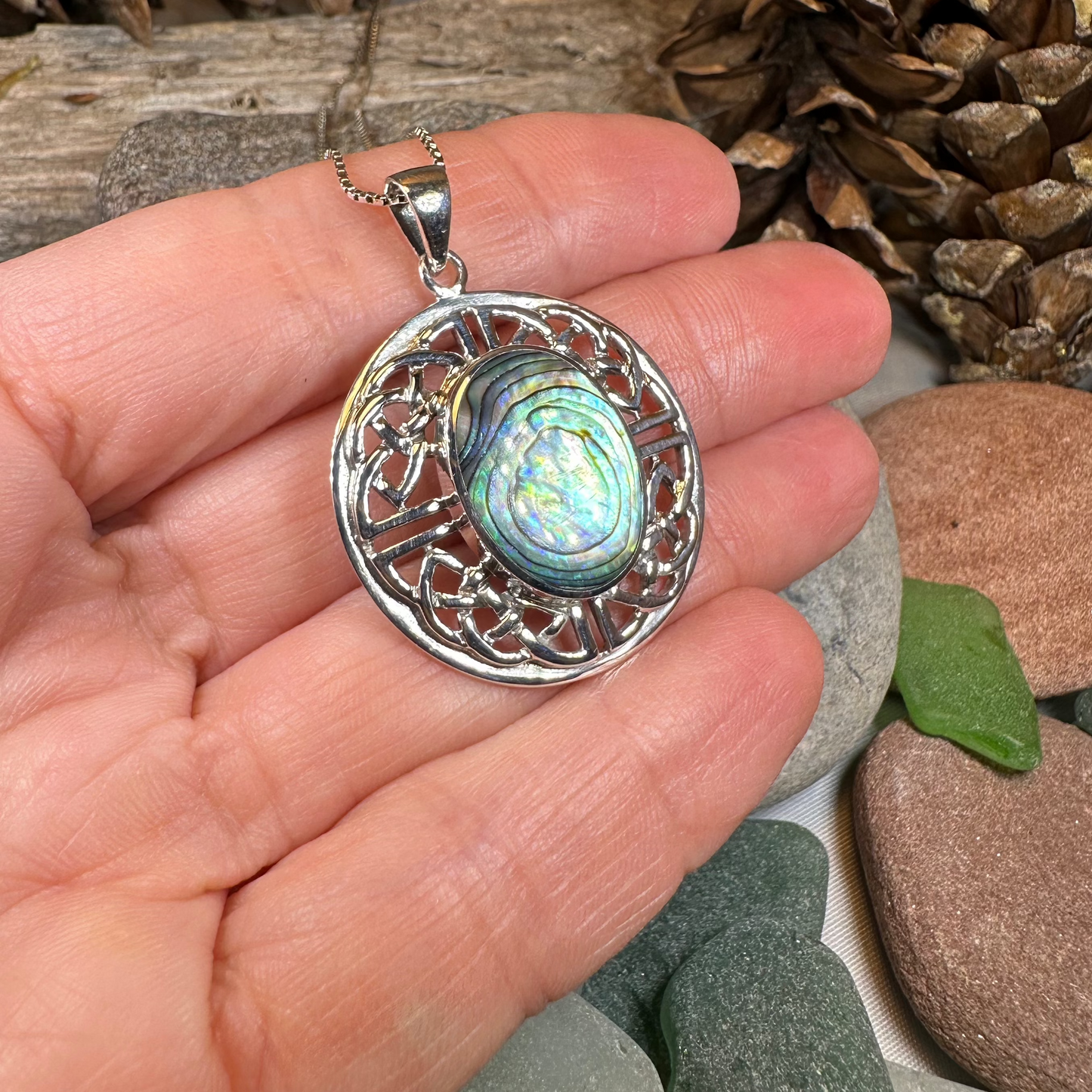 Mariot Celtic Knot Necklace in Sterling Silver