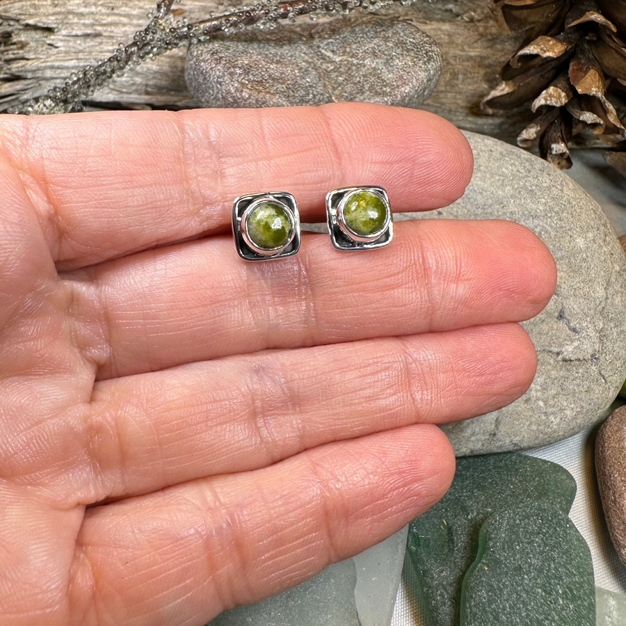 Connemara Marble Irish Valley Post Earrings