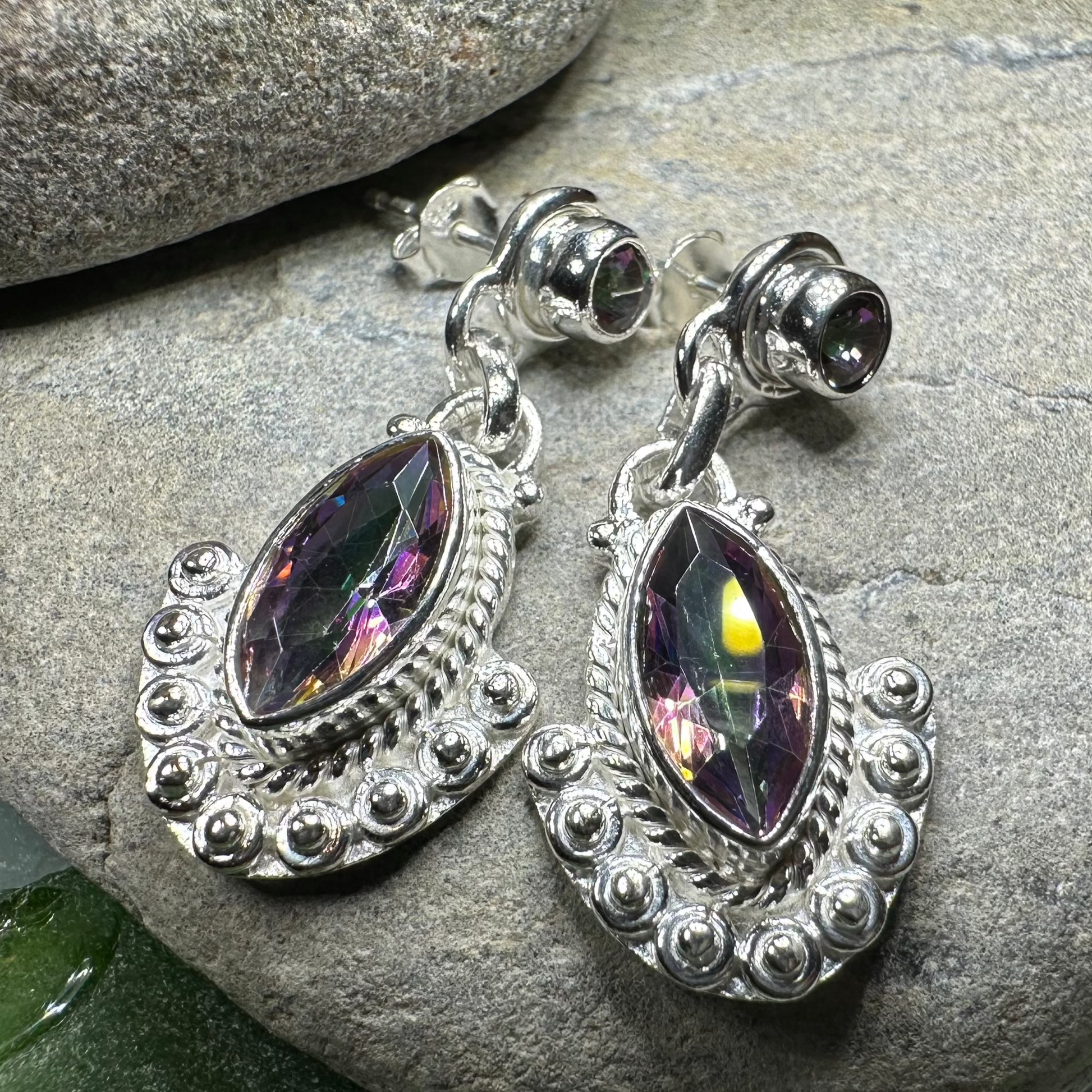 Lesedi Celtic Post Earrings — view 3