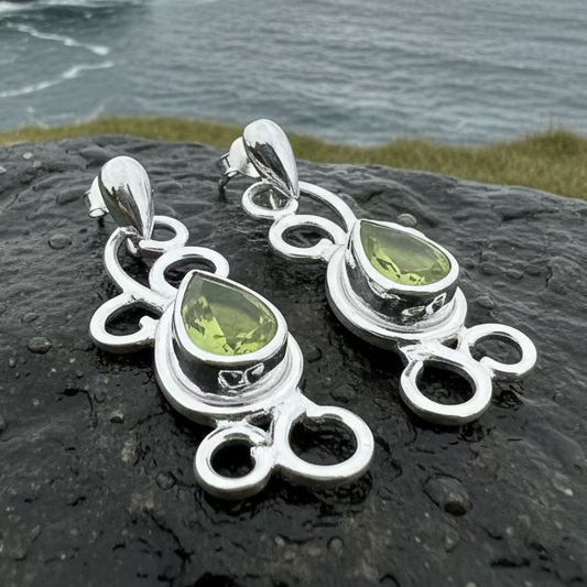 Ariadne Celtic Knot Earrings in Sterling Silver