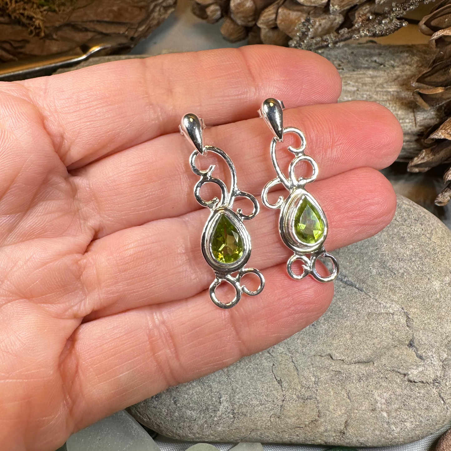 Ariadne Celtic Knot Earrings in Sterling Silver — view 6