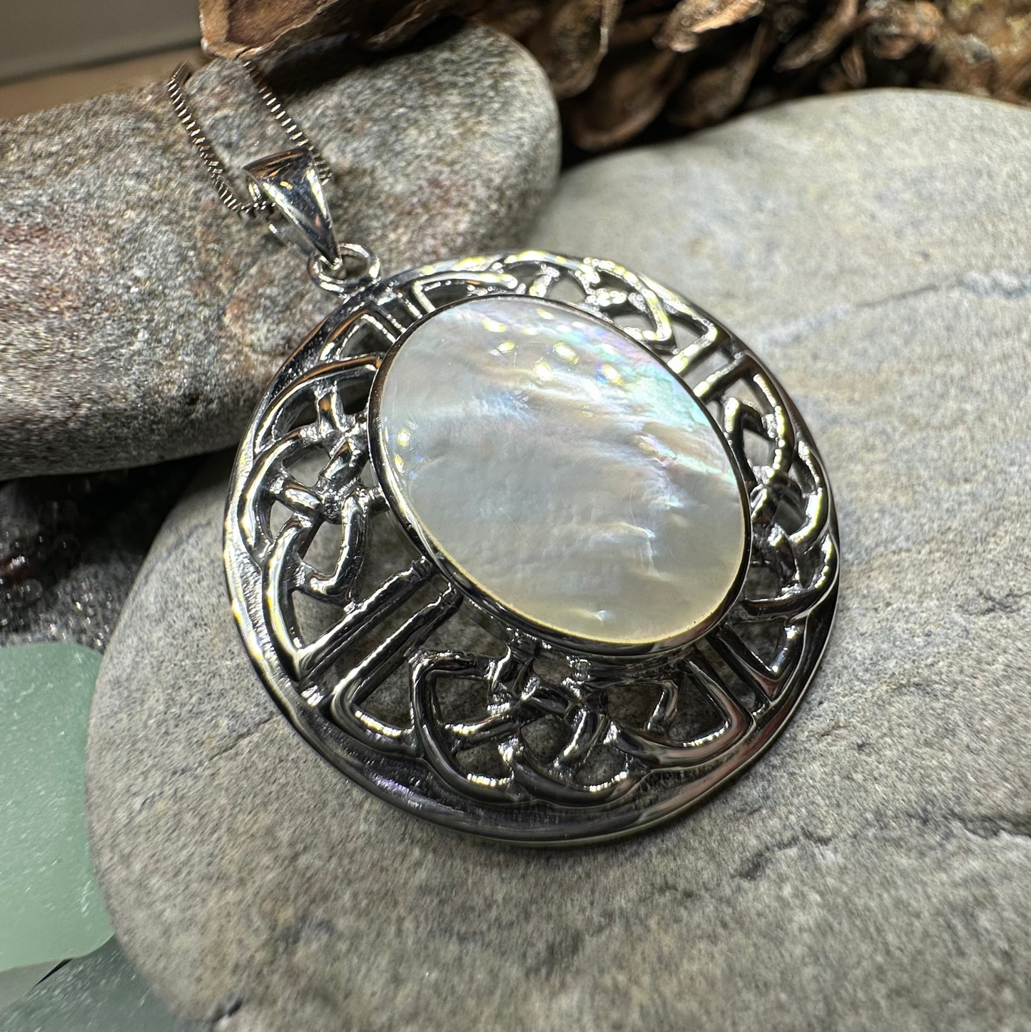 Mariot Celtic Knot Necklace in Sterling Silver