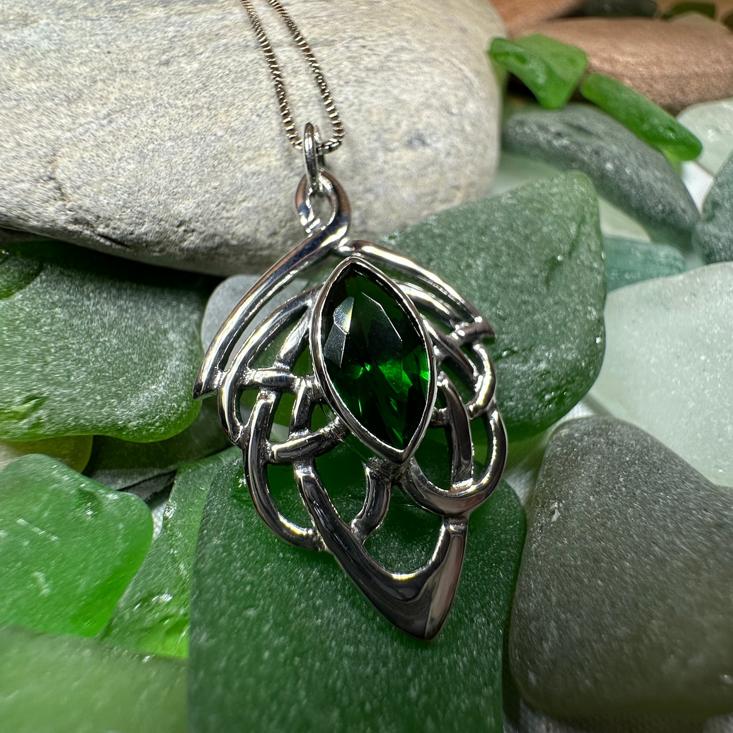 Celtic Dream Celtic Knot Necklace in Sterling Silver — view 11