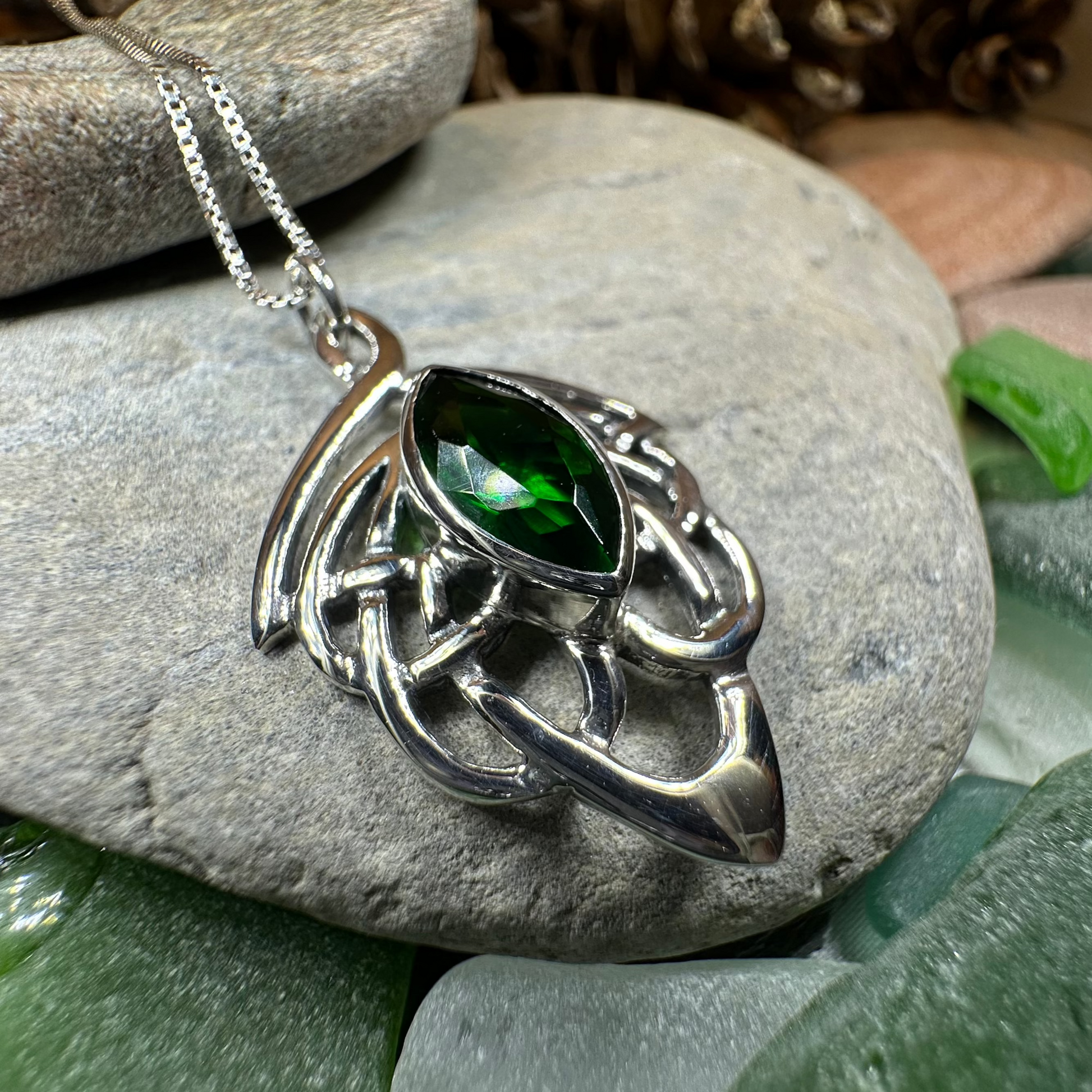 Celtic Dream Celtic Knot Necklace in Sterling Silver — view 5
