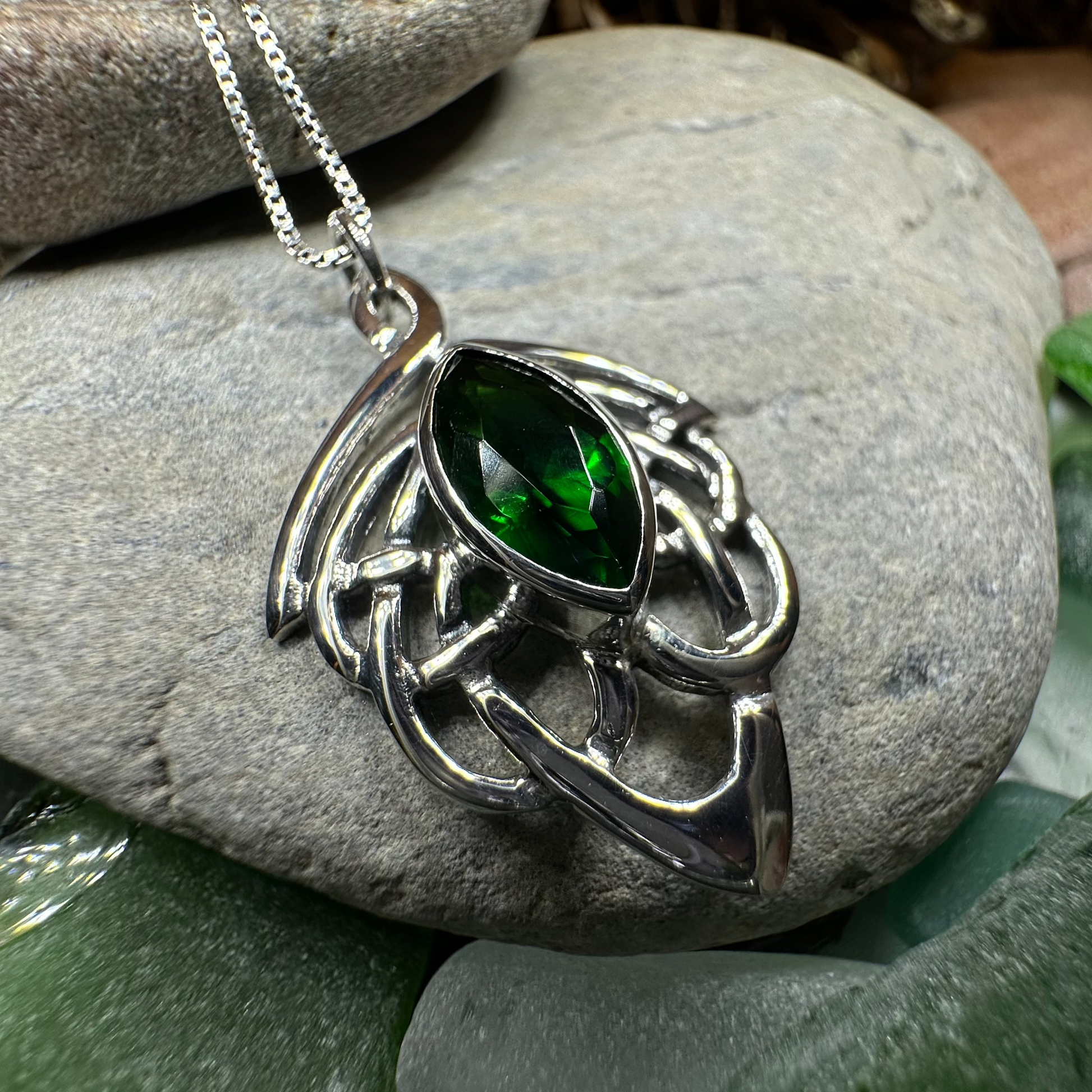 Celtic Dream Celtic Knot Necklace in Sterling Silver — view 6