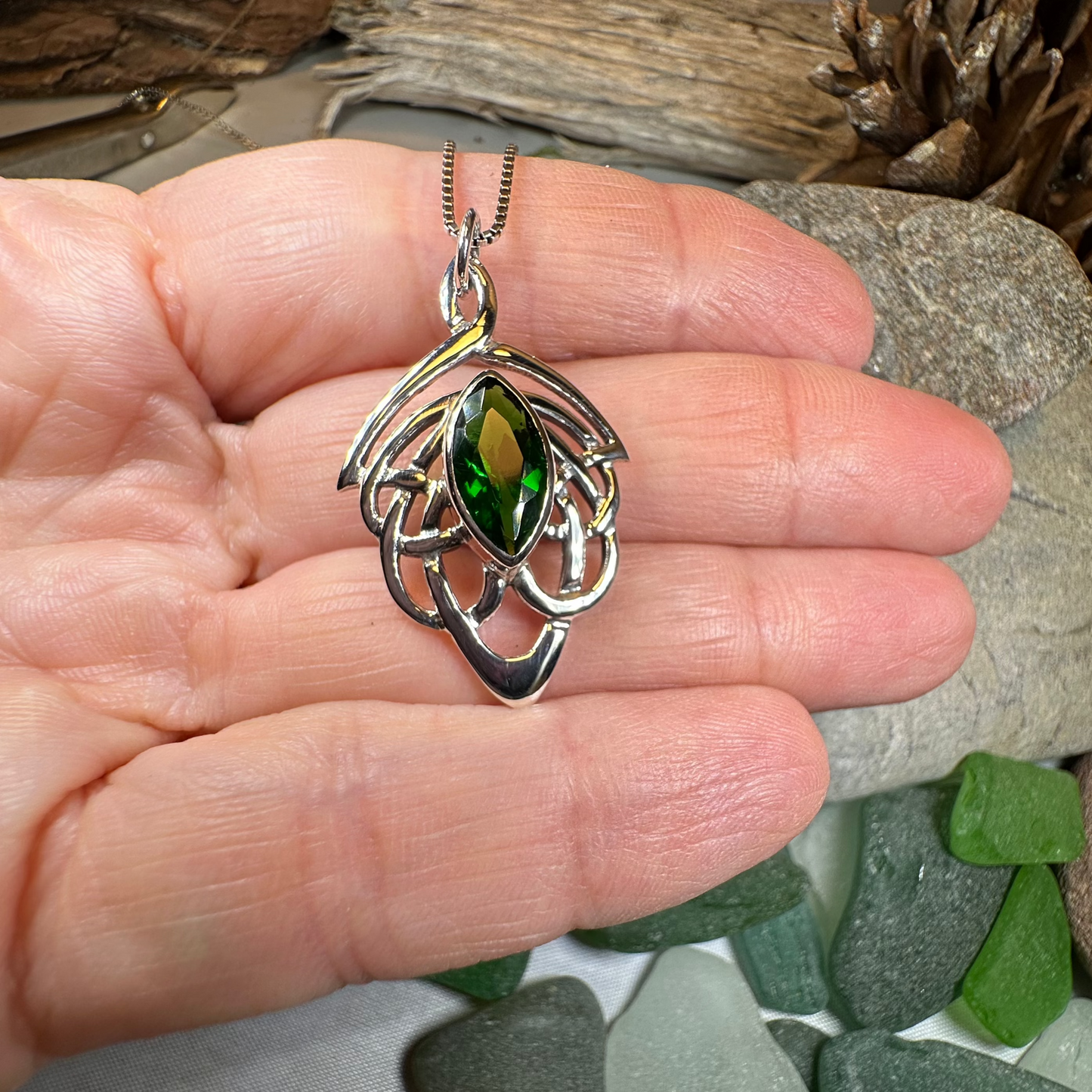 Celtic Dream Celtic Knot Necklace in Sterling Silver — view 7