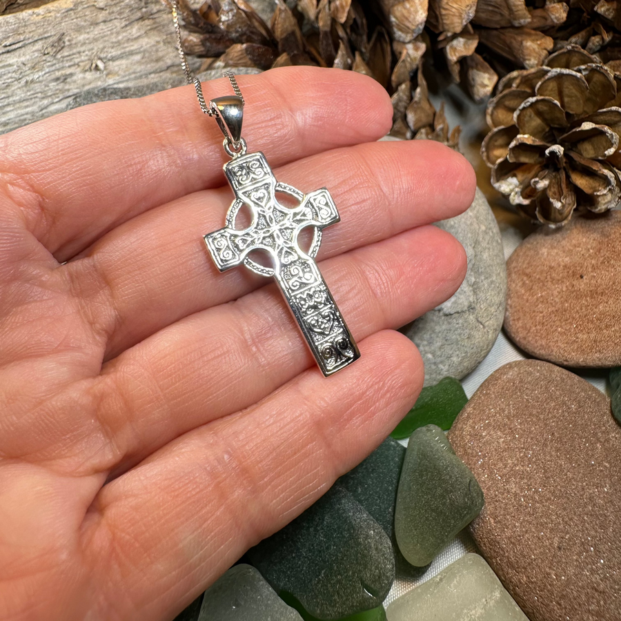 Columba Celtic Cross Necklace