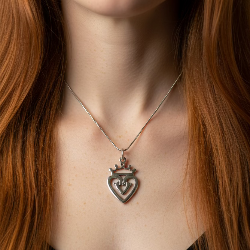Highland Heart Scottish Luckenbooth Necklace