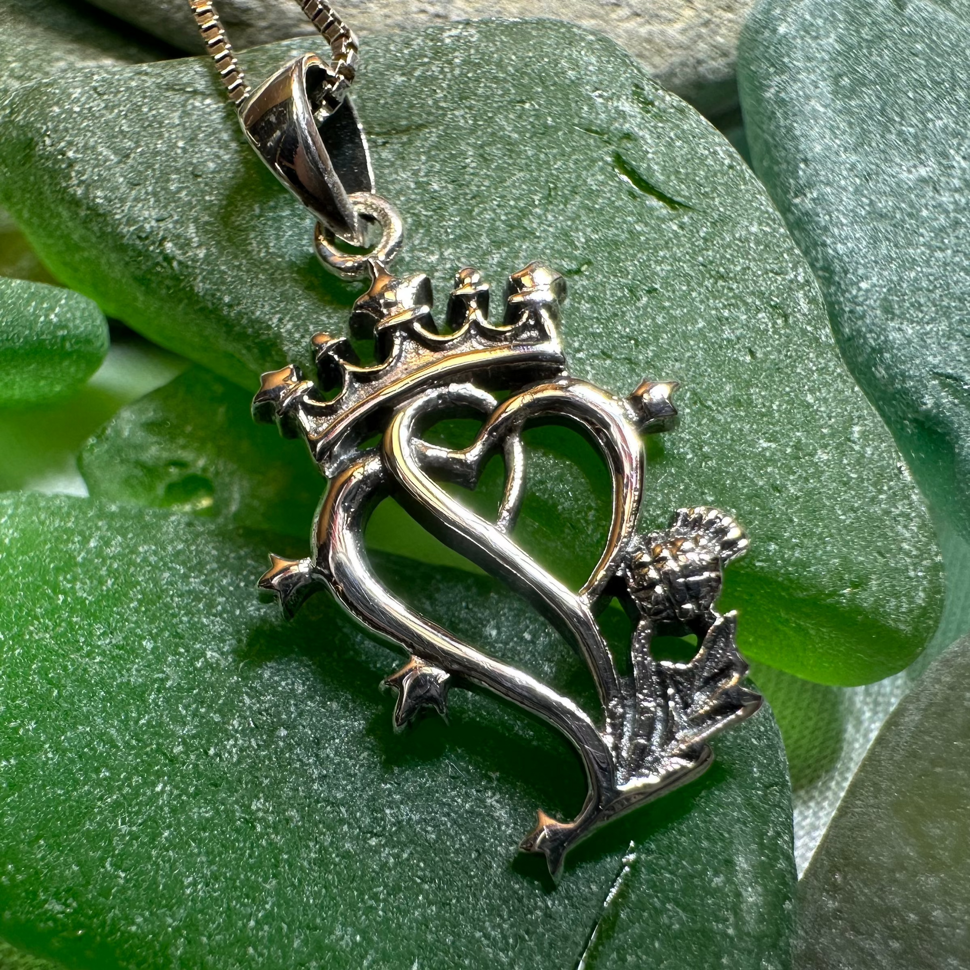 Sweetheart Scottish Luckenbooth Pendant — view 4