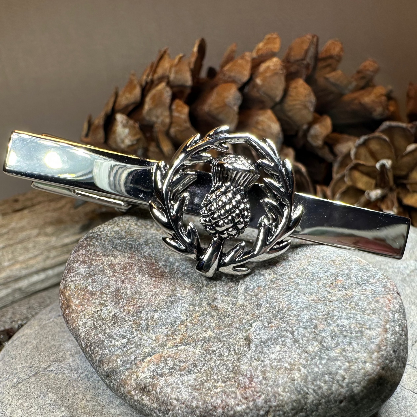 Classic Scottish Thistle Tie Bar