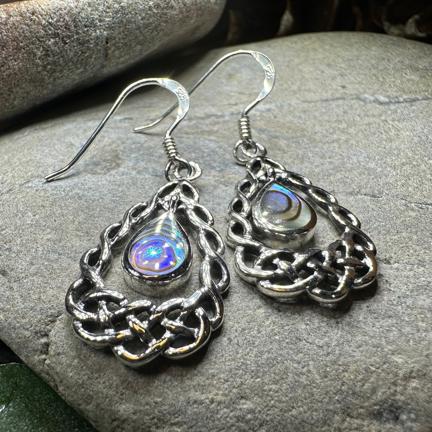 Lucretia Celtic Knot Earrings in Sterling Silver