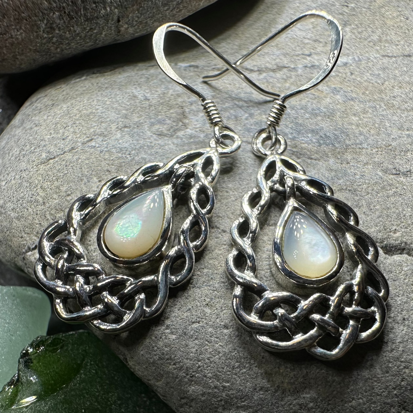 Lucretia Celtic Knot Earrings in Sterling Silver