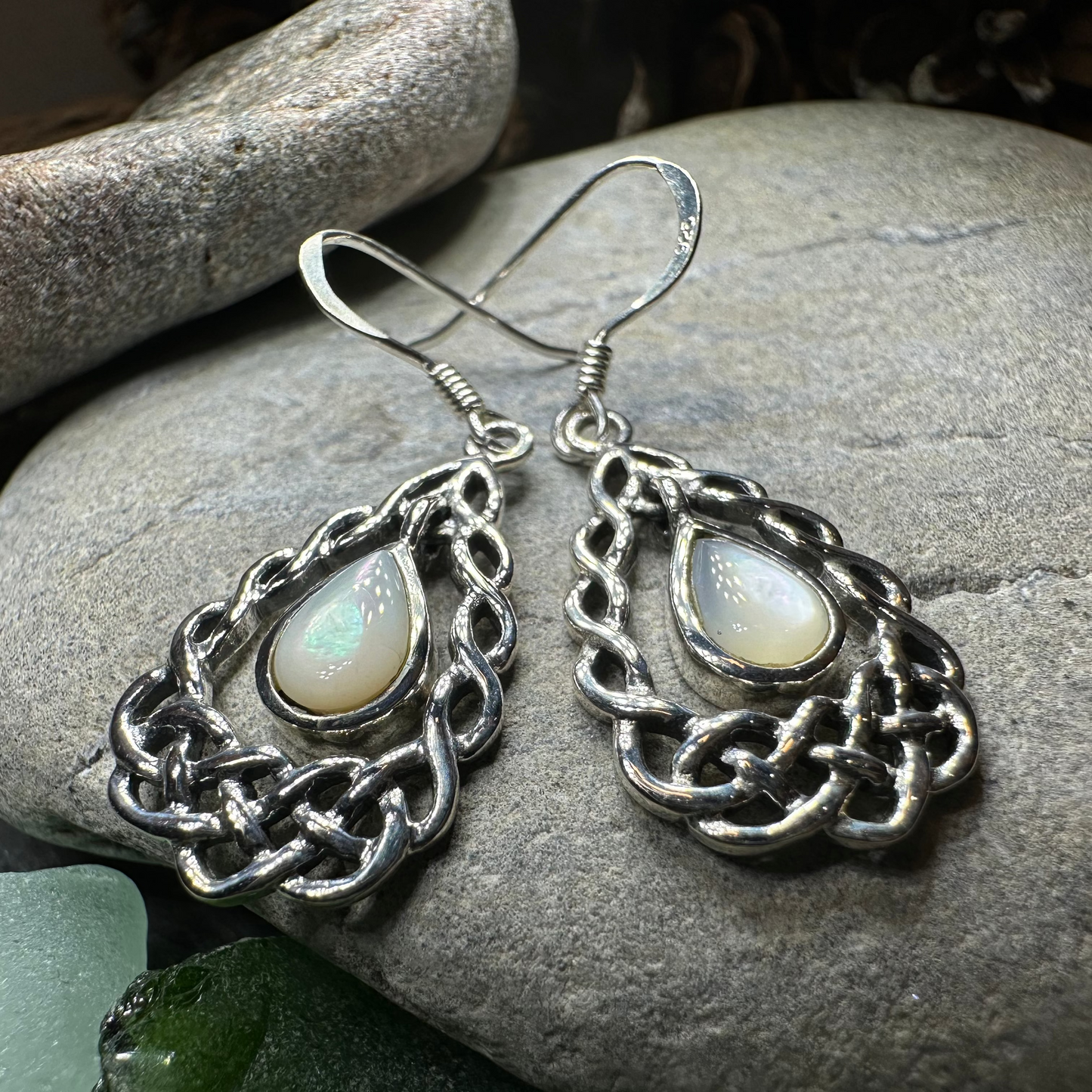 Lucretia Celtic Knot Earrings in Sterling Silver