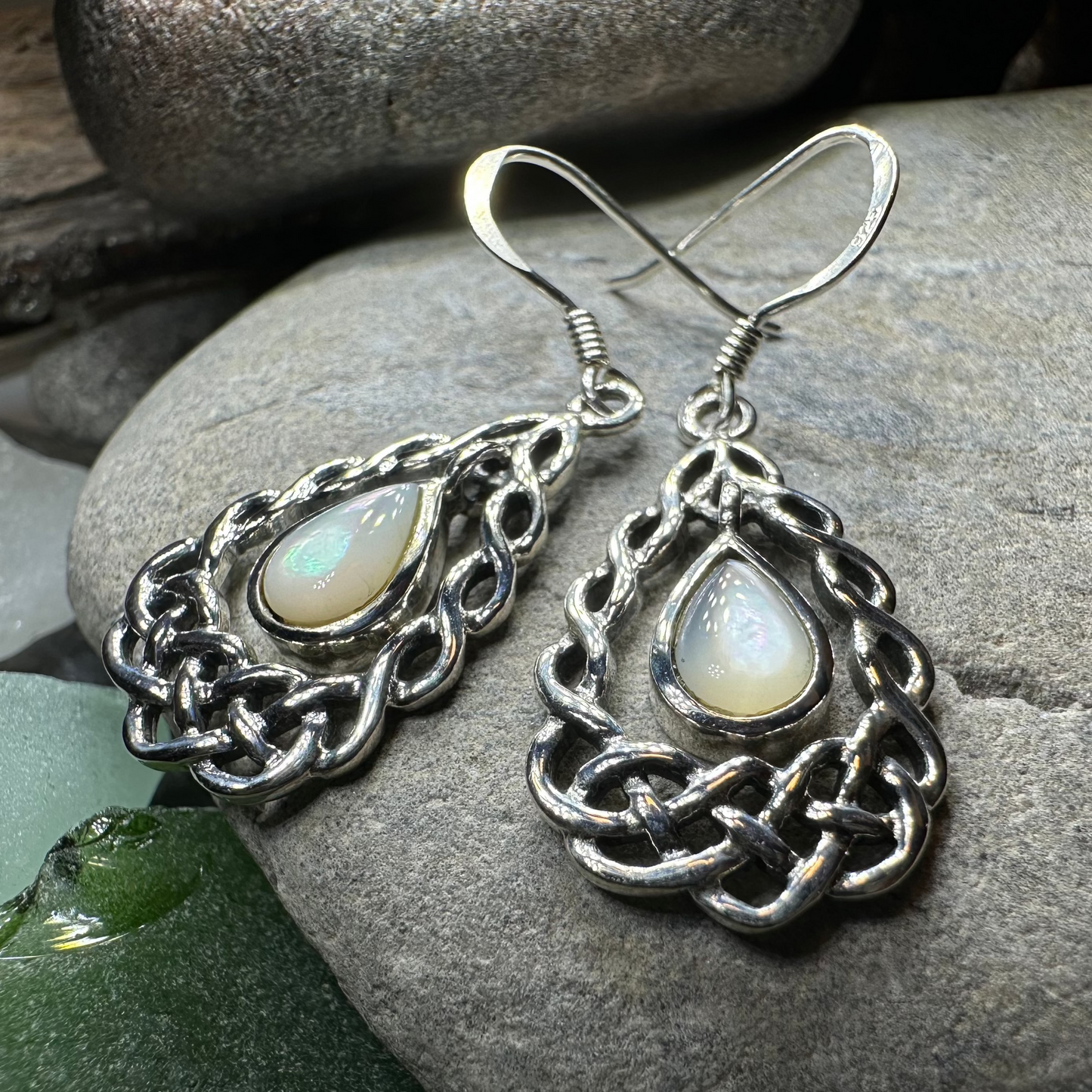 Lucretia Celtic Knot Earrings in Sterling Silver