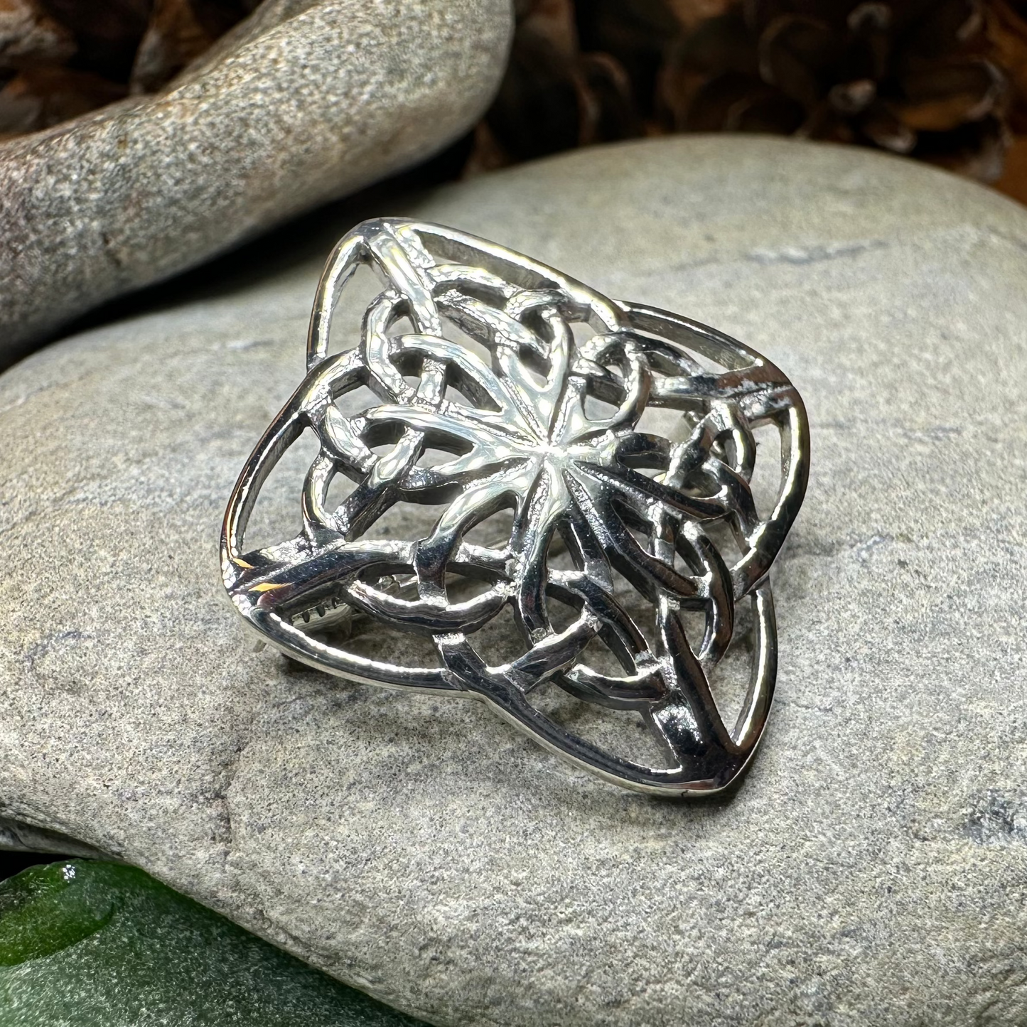 Dayna Celtic Knot Brooch — view 6