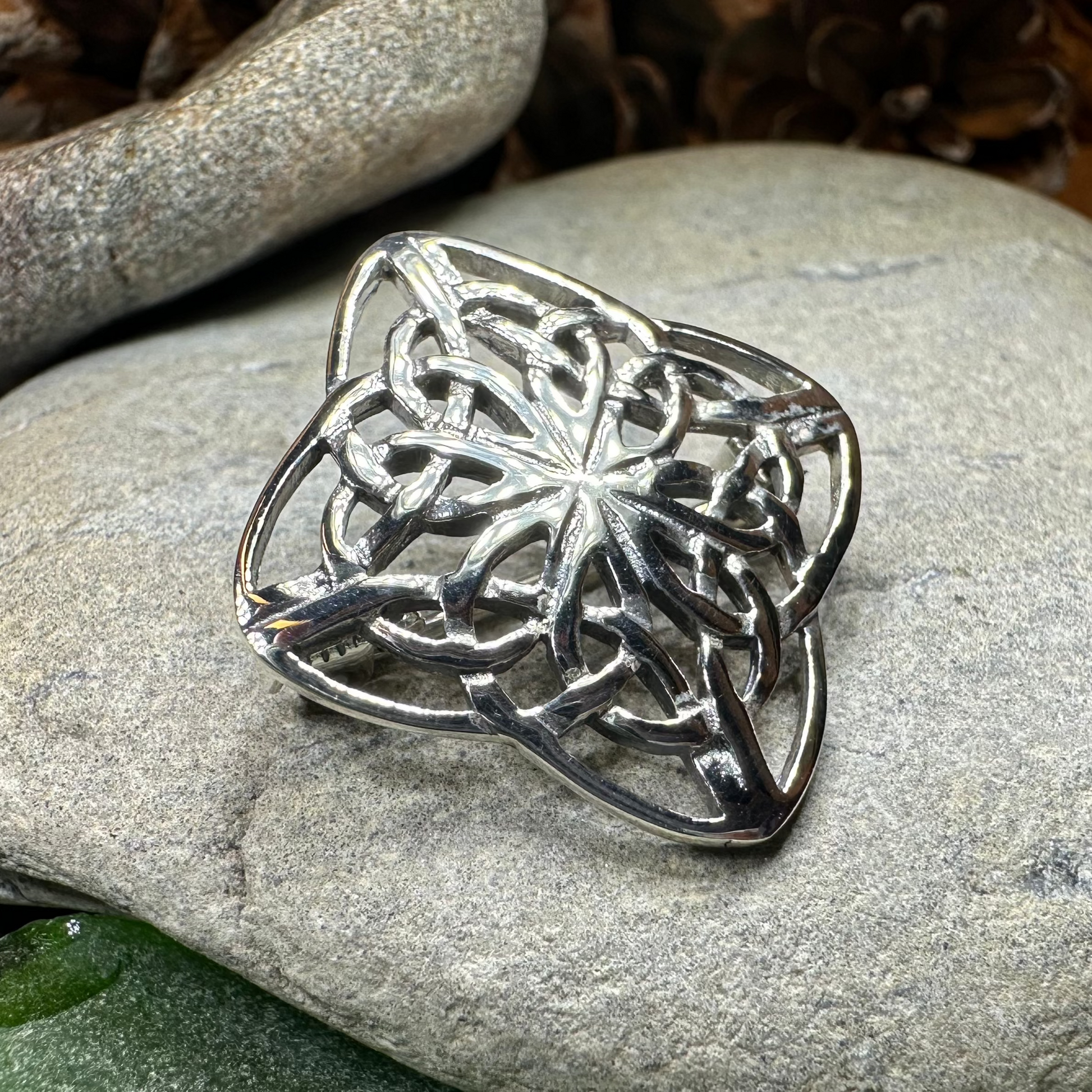 Dayna Celtic Knot Brooch — view 6
