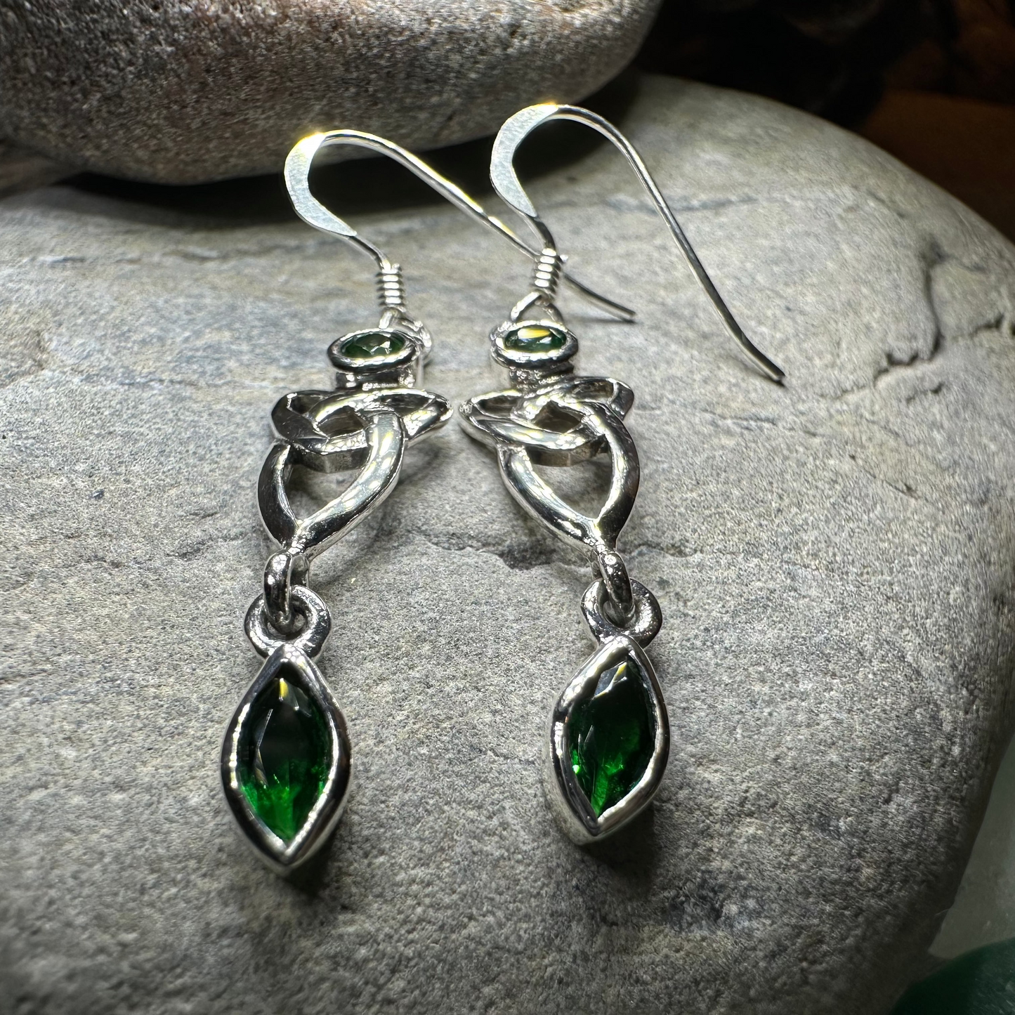 Holyrood Celtic Knot Earrings in Sterling Silver