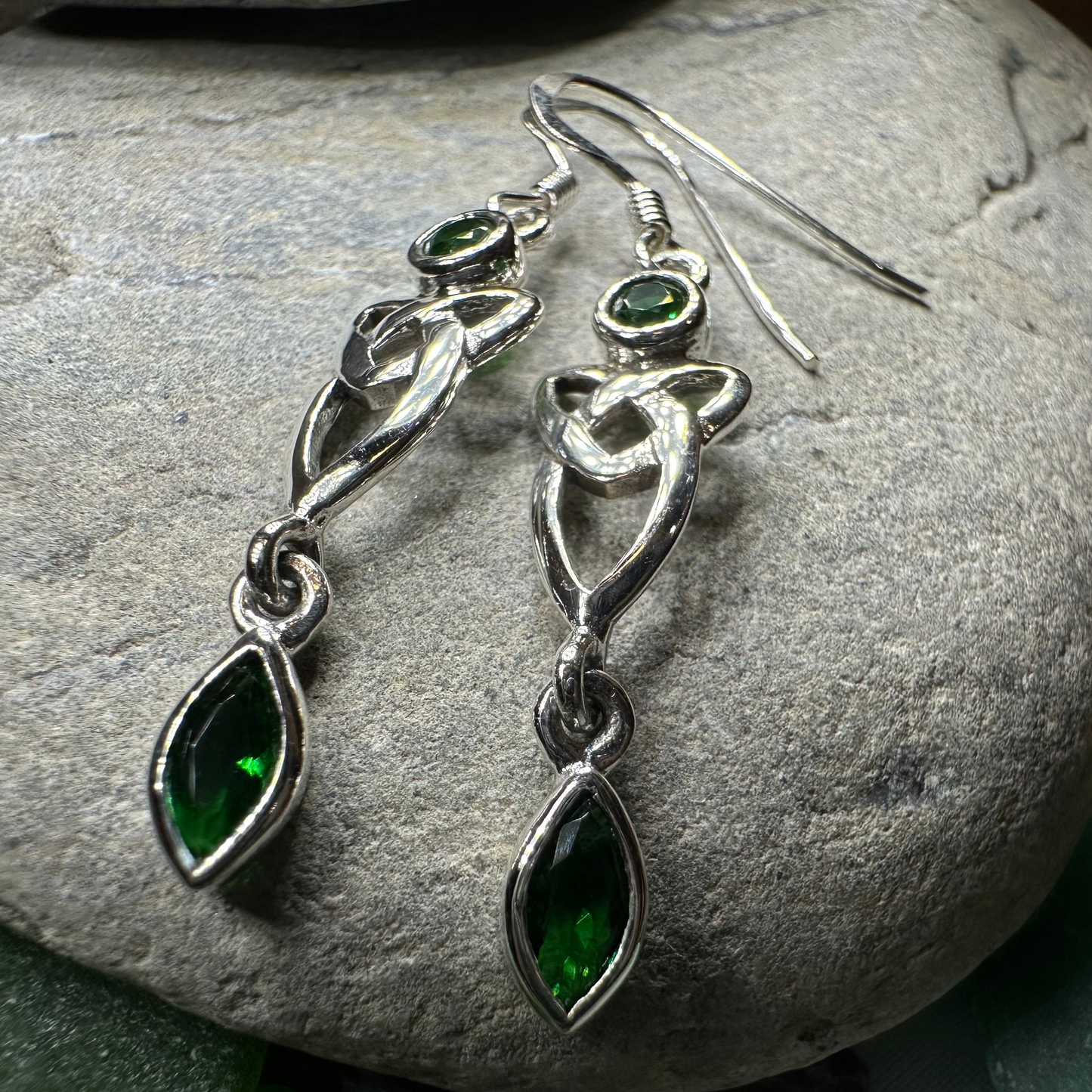 Holyrood Celtic Knot Earrings in Sterling Silver