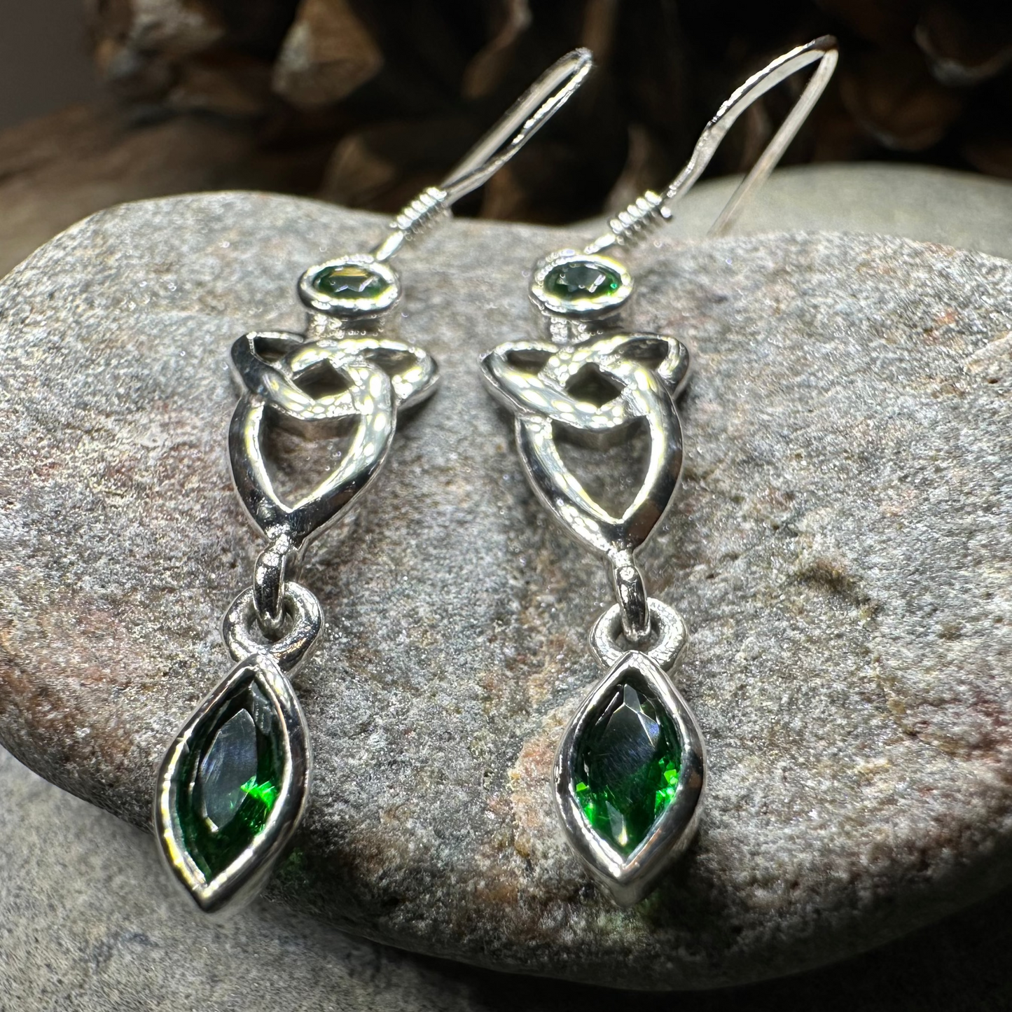 Holyrood Celtic Knot Earrings in Sterling Silver