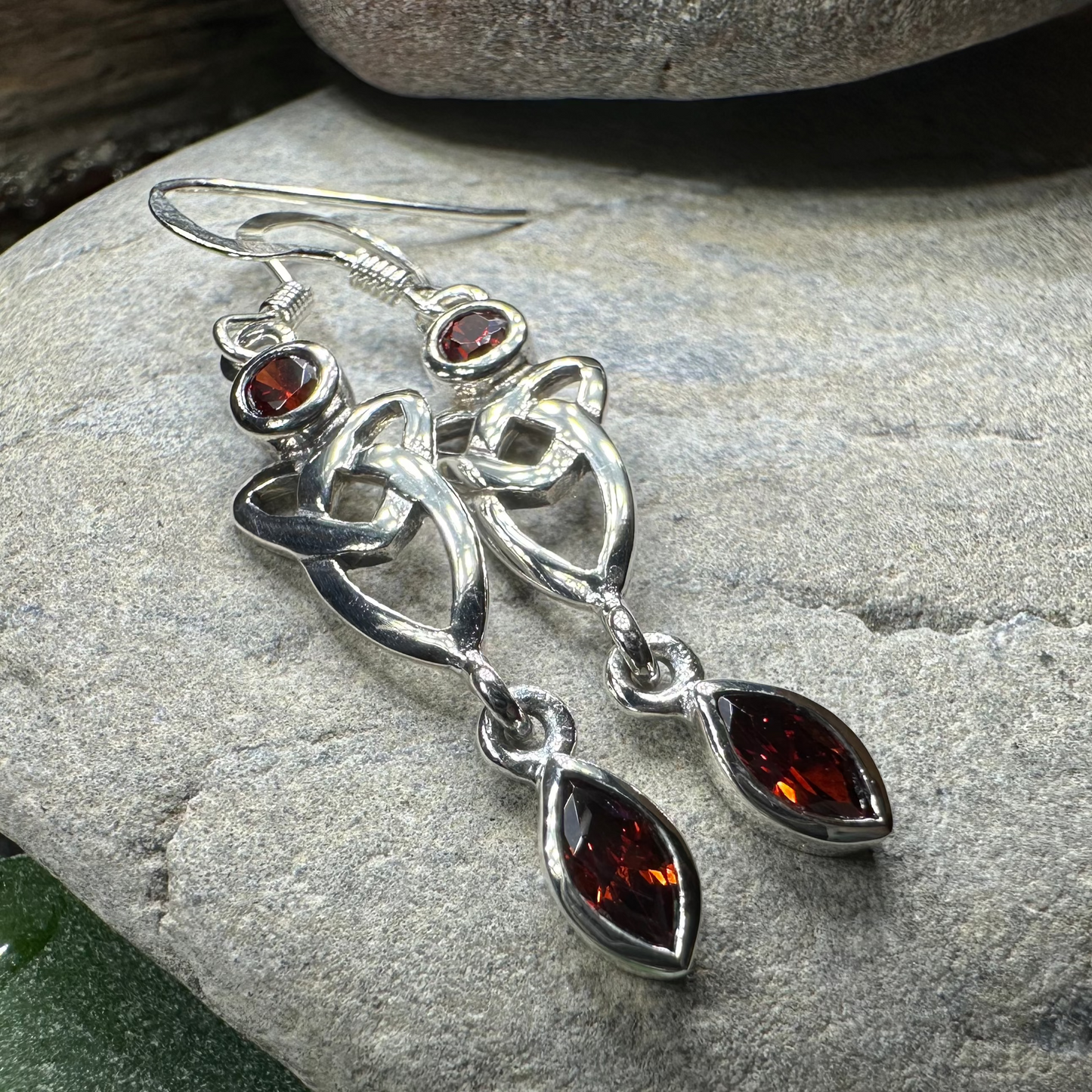 Holyrood Celtic Knot Earrings in Sterling Silver