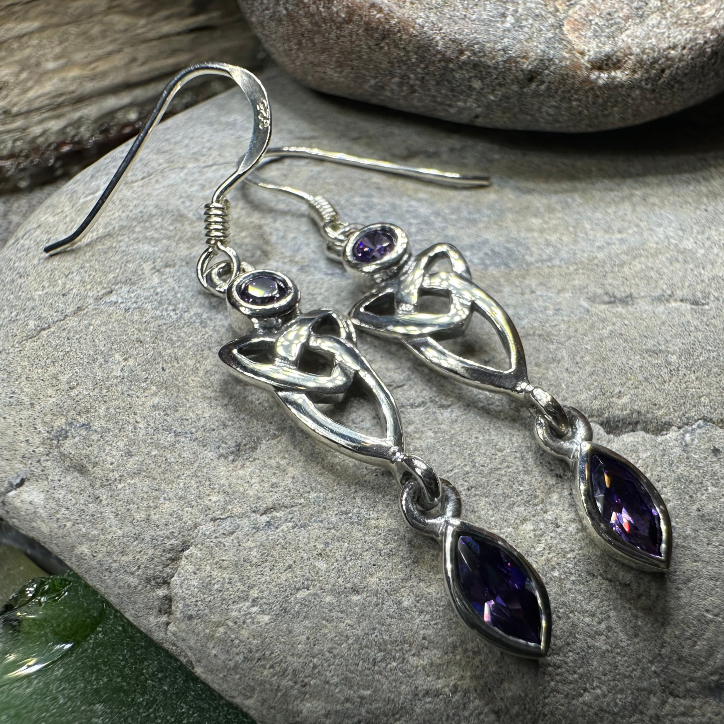 Holyrood Celtic Knot Earrings in Sterling Silver