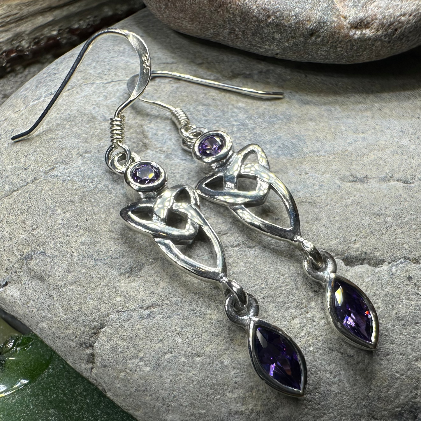 Holyrood Celtic Knot Earrings in Sterling Silver