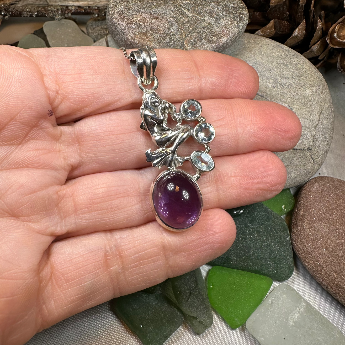 Kelpie Mermaid Necklace — view 4