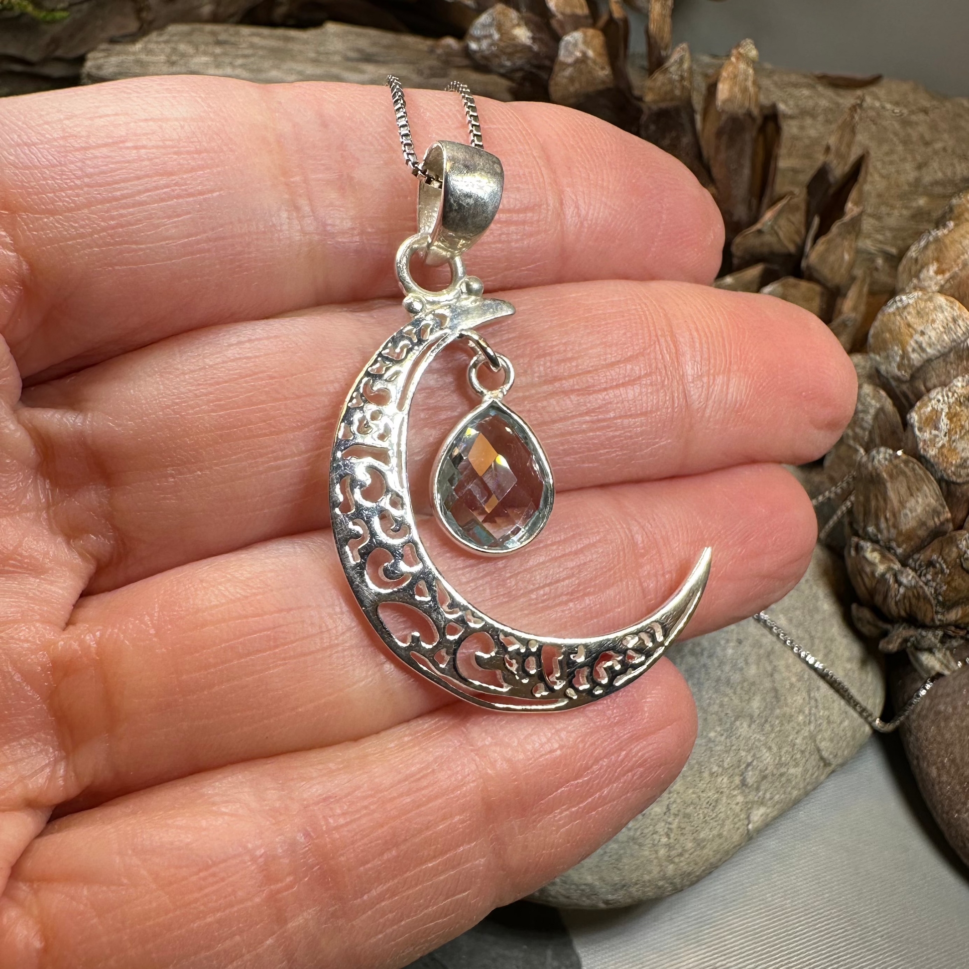 Riana Moon Necklace — view 4