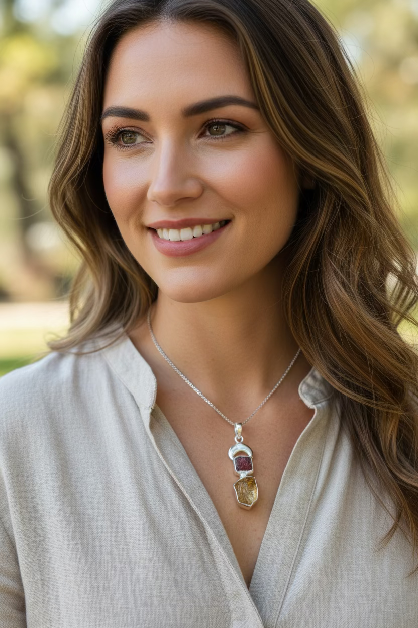 Adelina Moon Necklace — view 2
