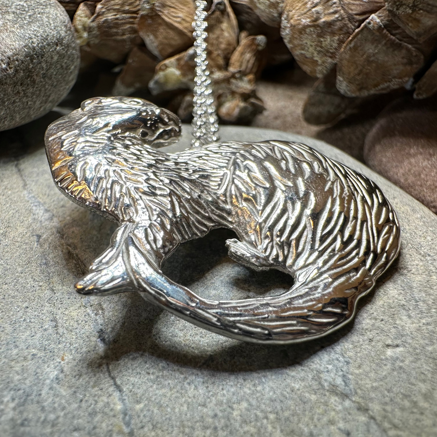 Dratsie Scottish Otter Necklace - Handmade in Scotland