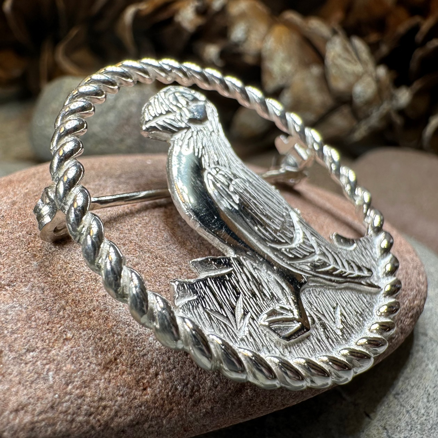 Orkney Puffin Brooch - Handmade in Scotland