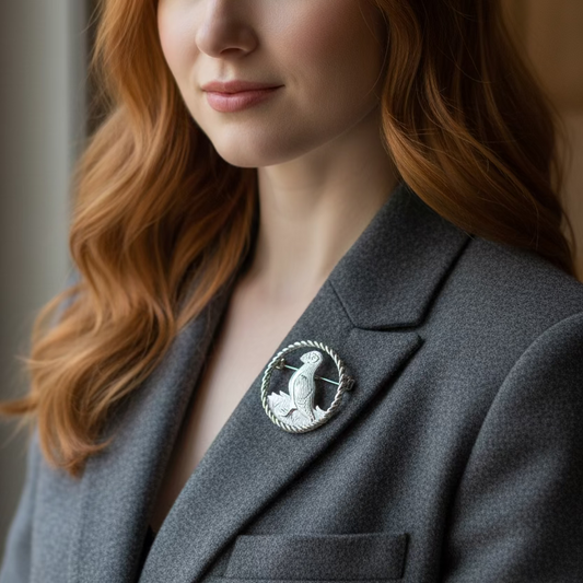 Orkney Puffin Brooch - Handmade in Scotland — view 5