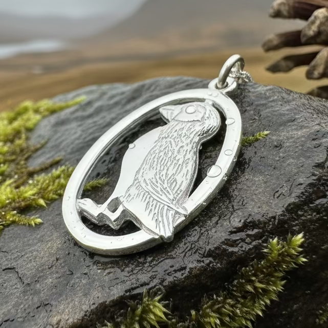 Buthaid Puffin Necklace - Handmade in Scotland
