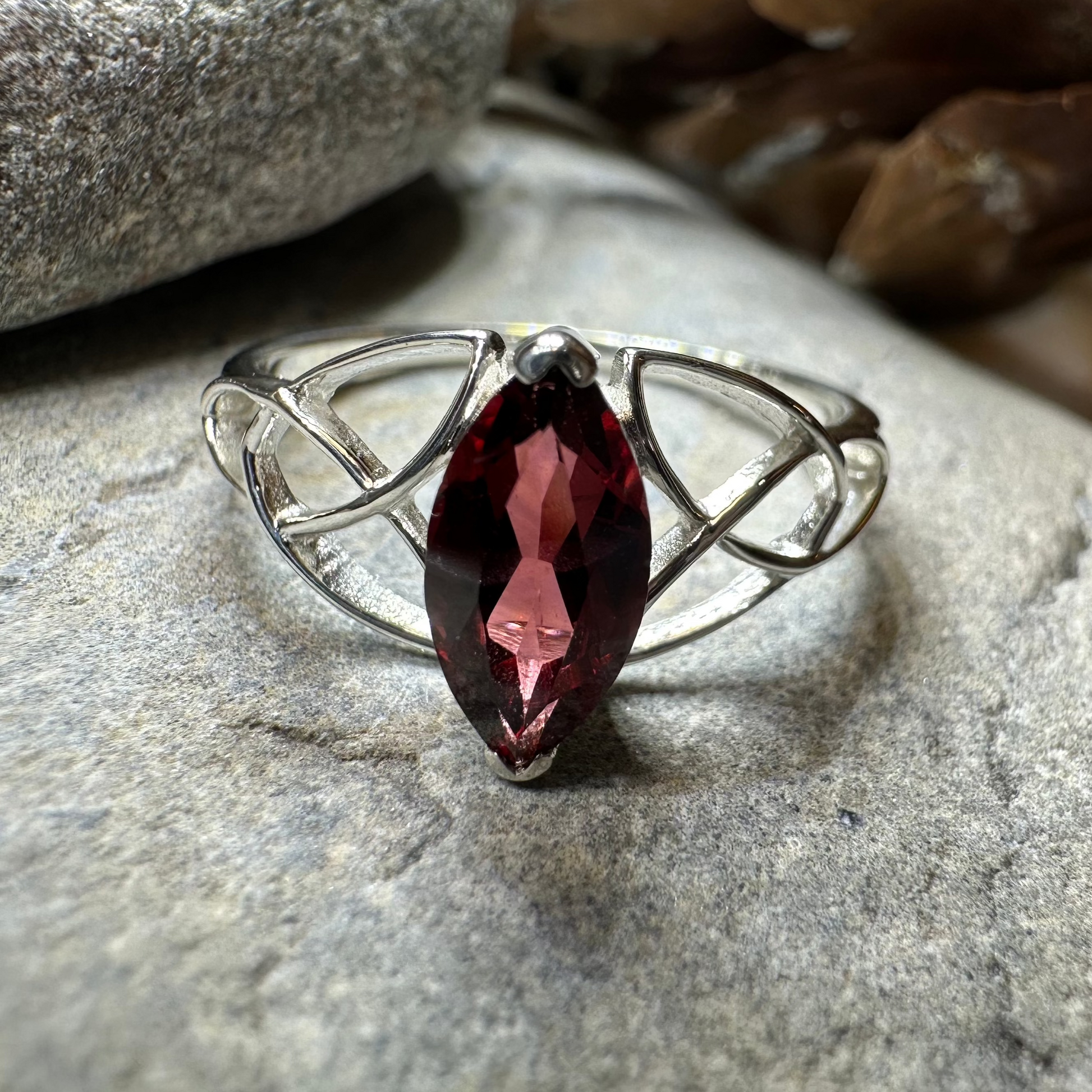 Millicent Celtic Trinity Knot Ring — view 17