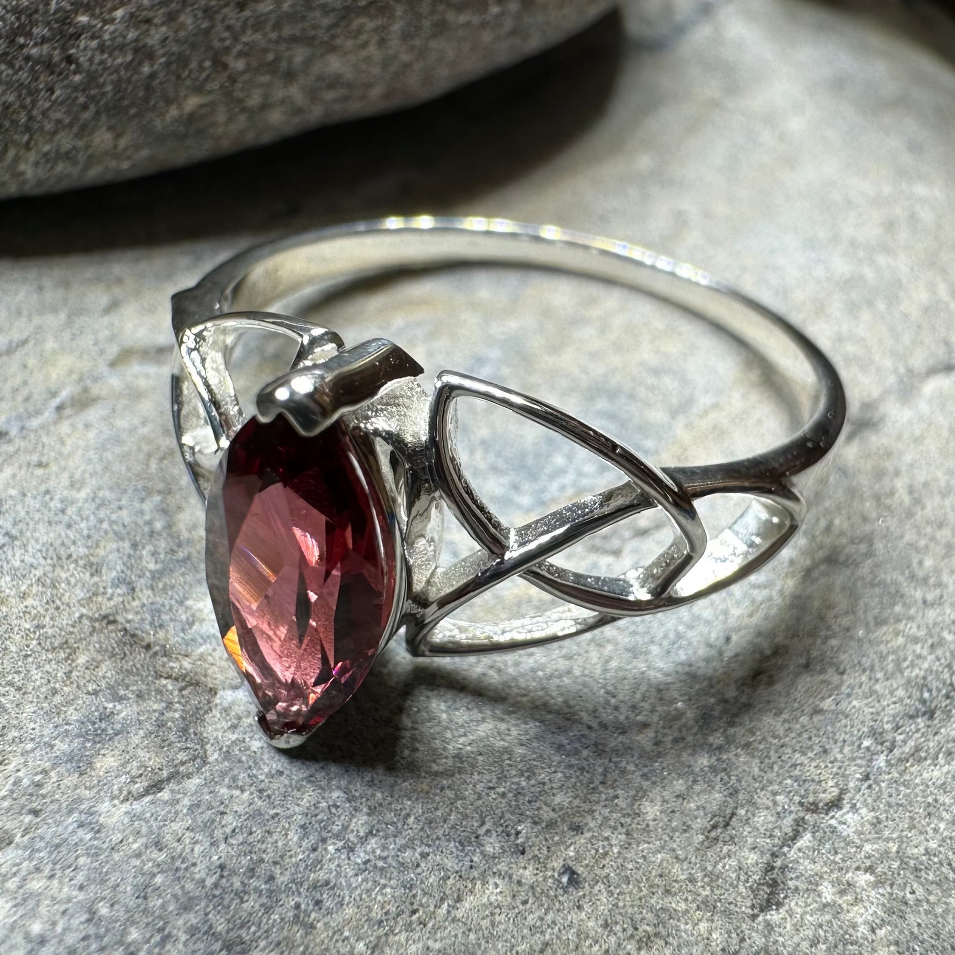 Millicent Celtic Trinity Knot Ring — view 15