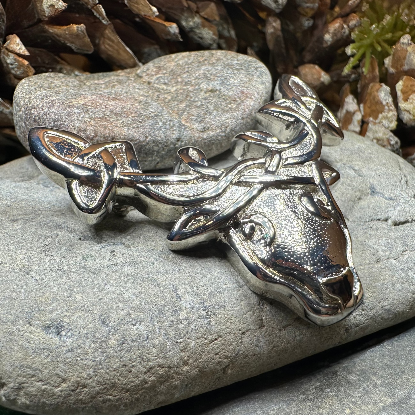 Celtic Tradition Stag Brooch