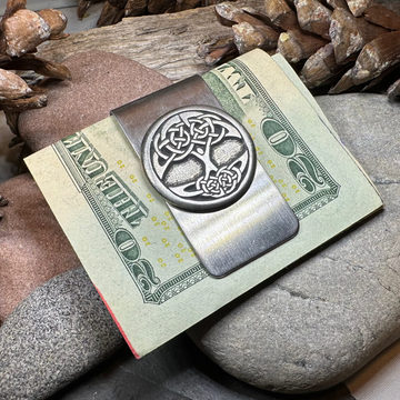 Celtic Tree of Life Money Clip in pewter