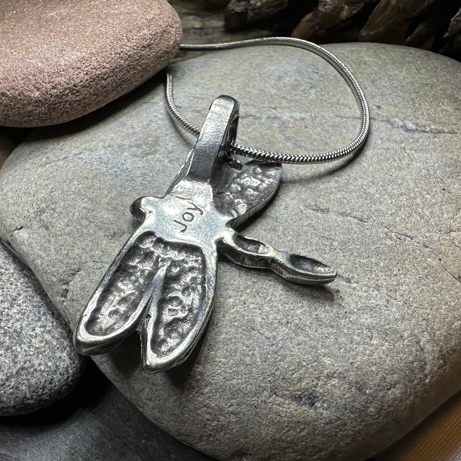 Celtic Dragonfly Pewter Necklace — view 7