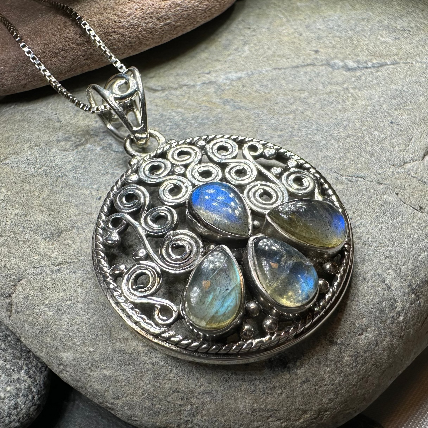 Celtic Aura Labradorite Necklace — view 2