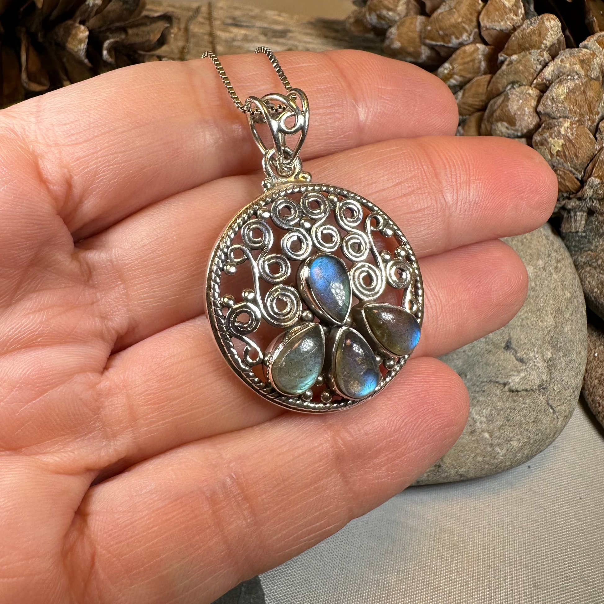 Celtic Aura Labradorite Necklace — view 4