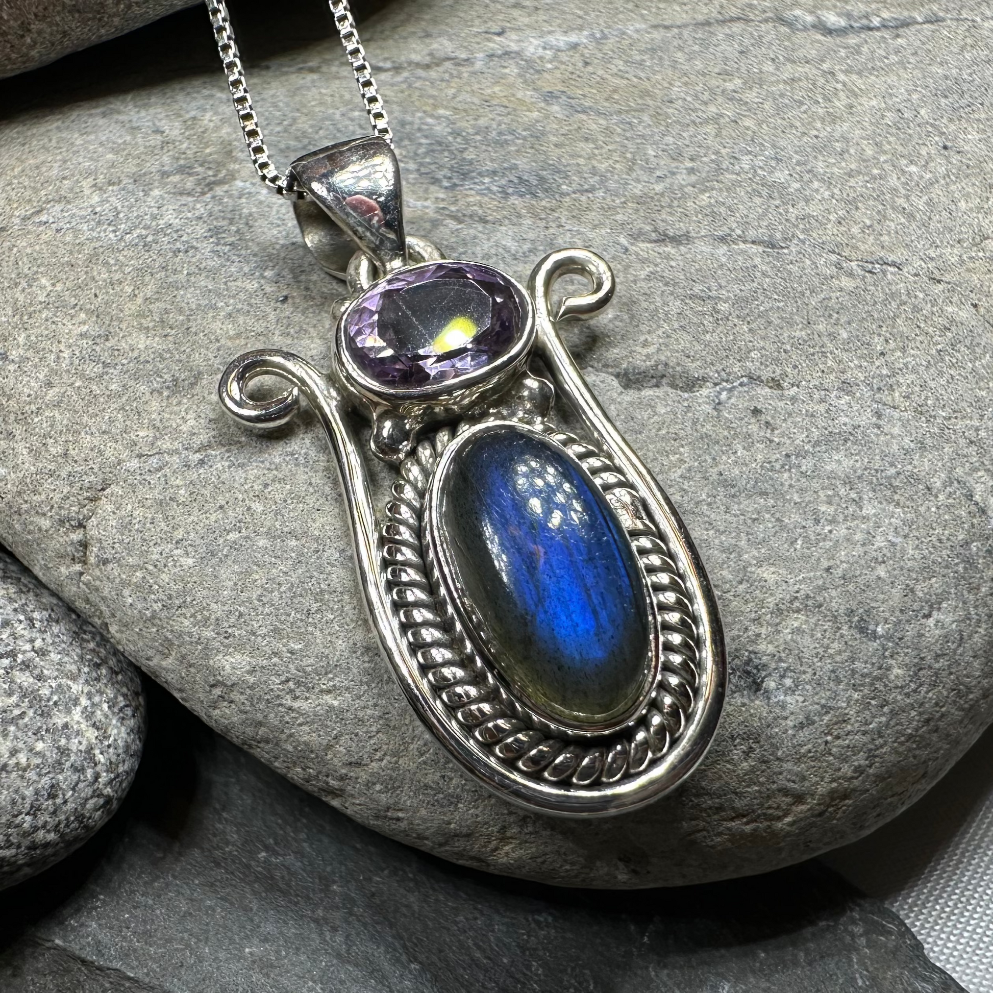 Romilly Labradorite Necklace — view 8