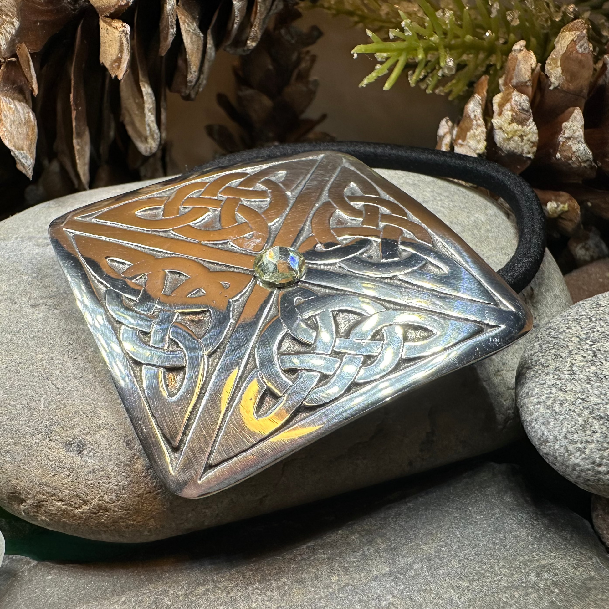 Indira Celtic Knot Ponytail Holder — view 2