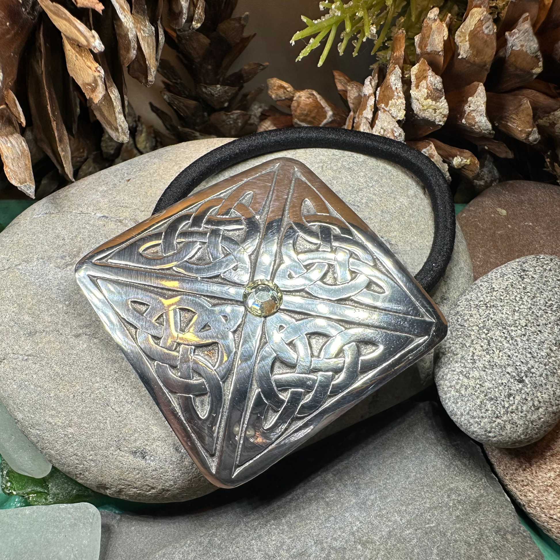 Indira Celtic Knot Ponytail Holder — view 4