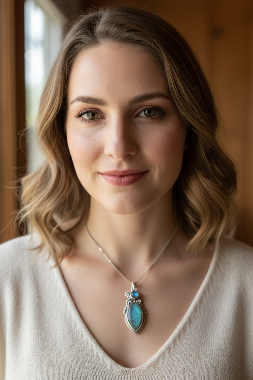 Midnight Sky Labradorite Necklace — view 2