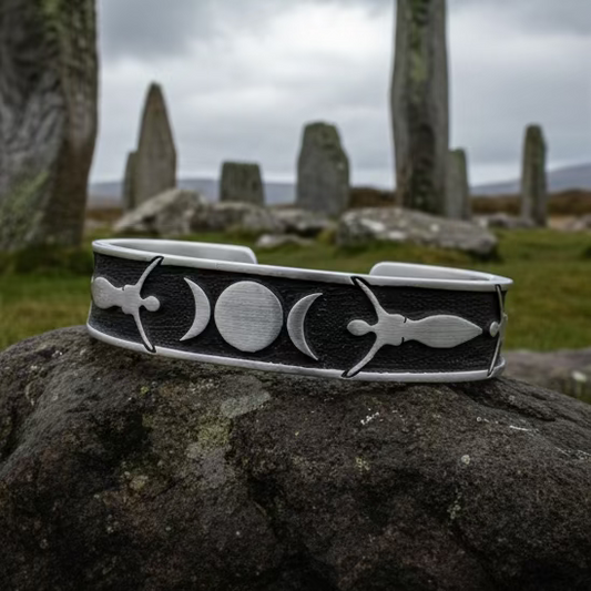 Celtic Triple Moon Goddess Bracelet