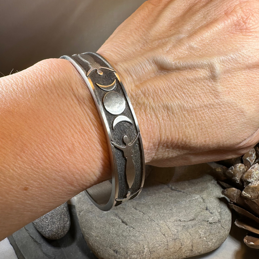Celtic Triple Moon Goddess Bracelet — view 3