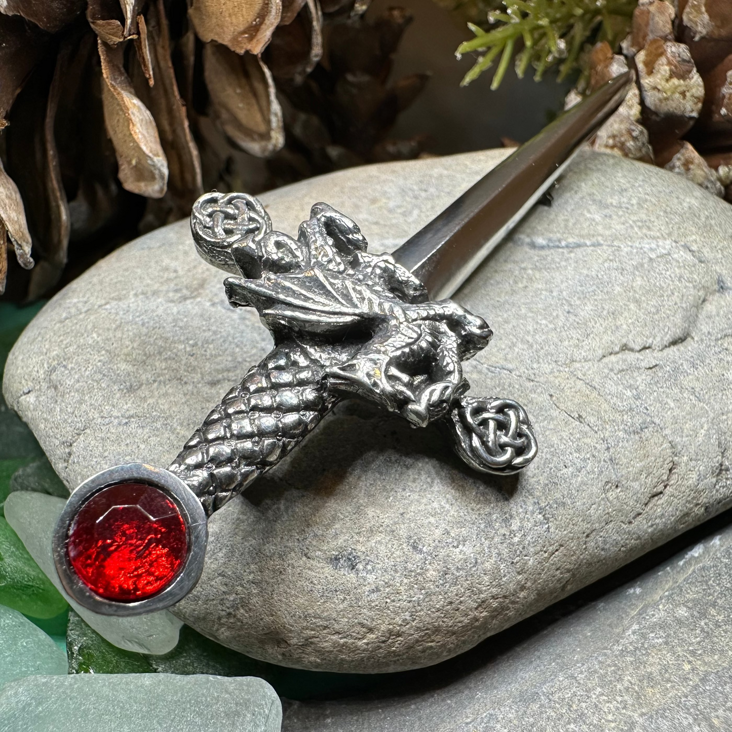 Welsh Dragon Kilt Pin — view 2
