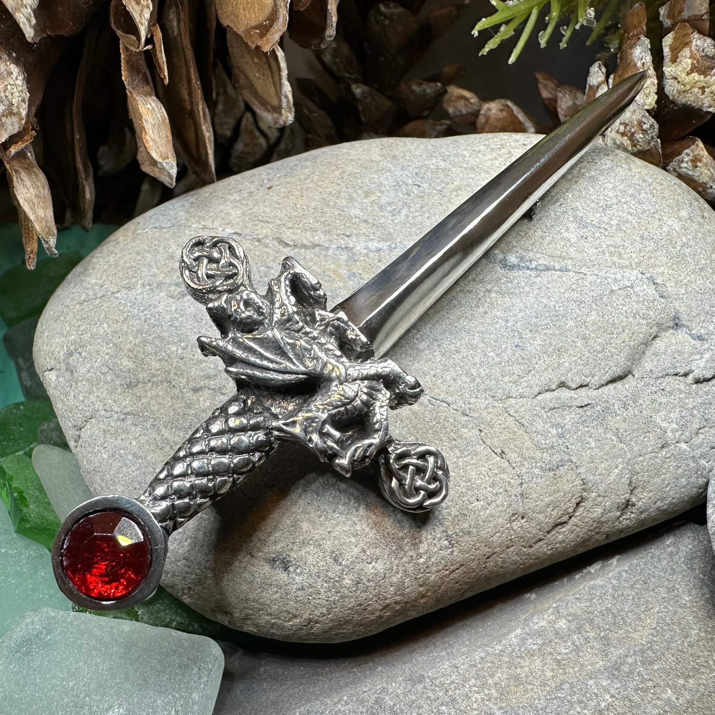 Welsh Dragon Kilt Pin — view 4