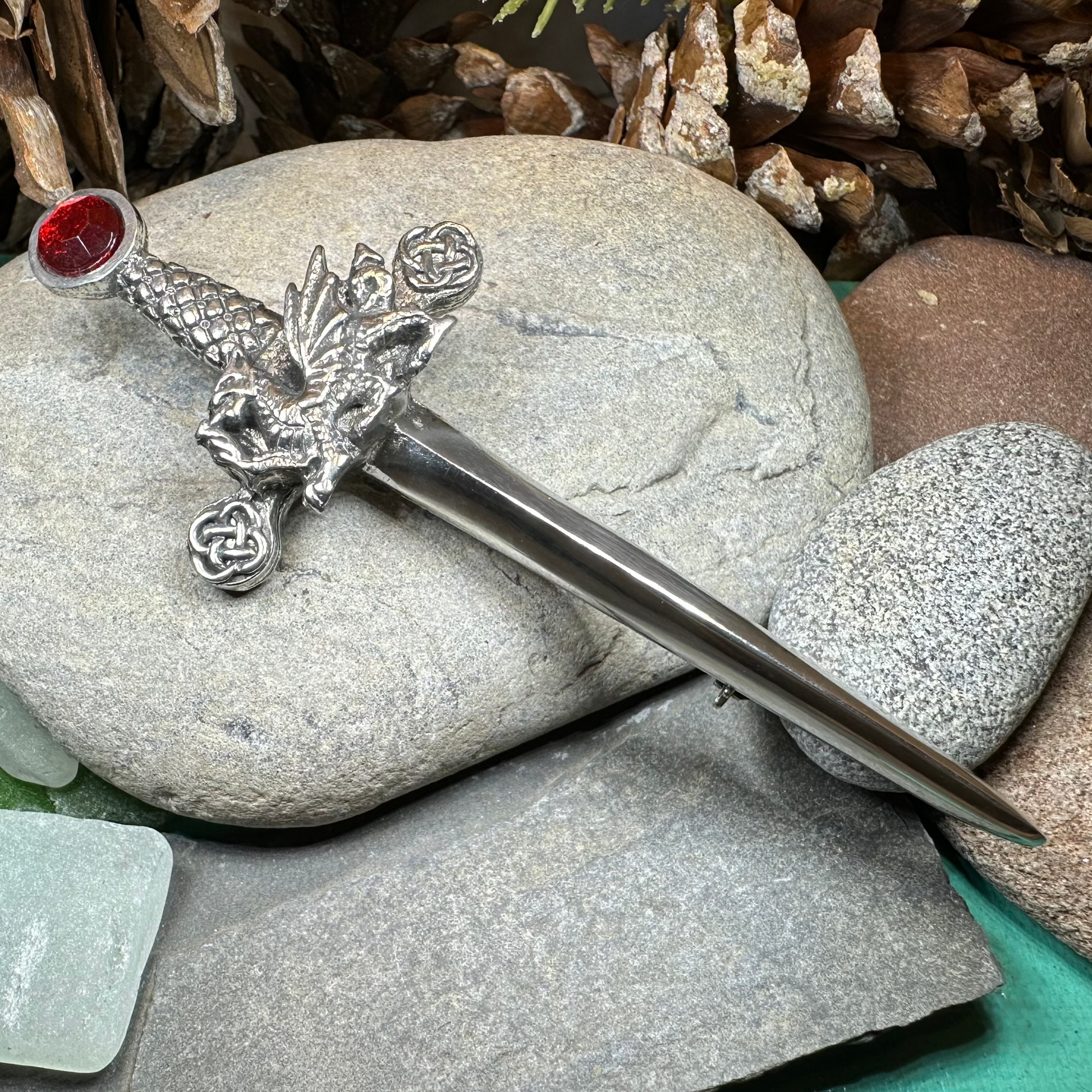 Welsh Dragon Kilt Pin — view 8
