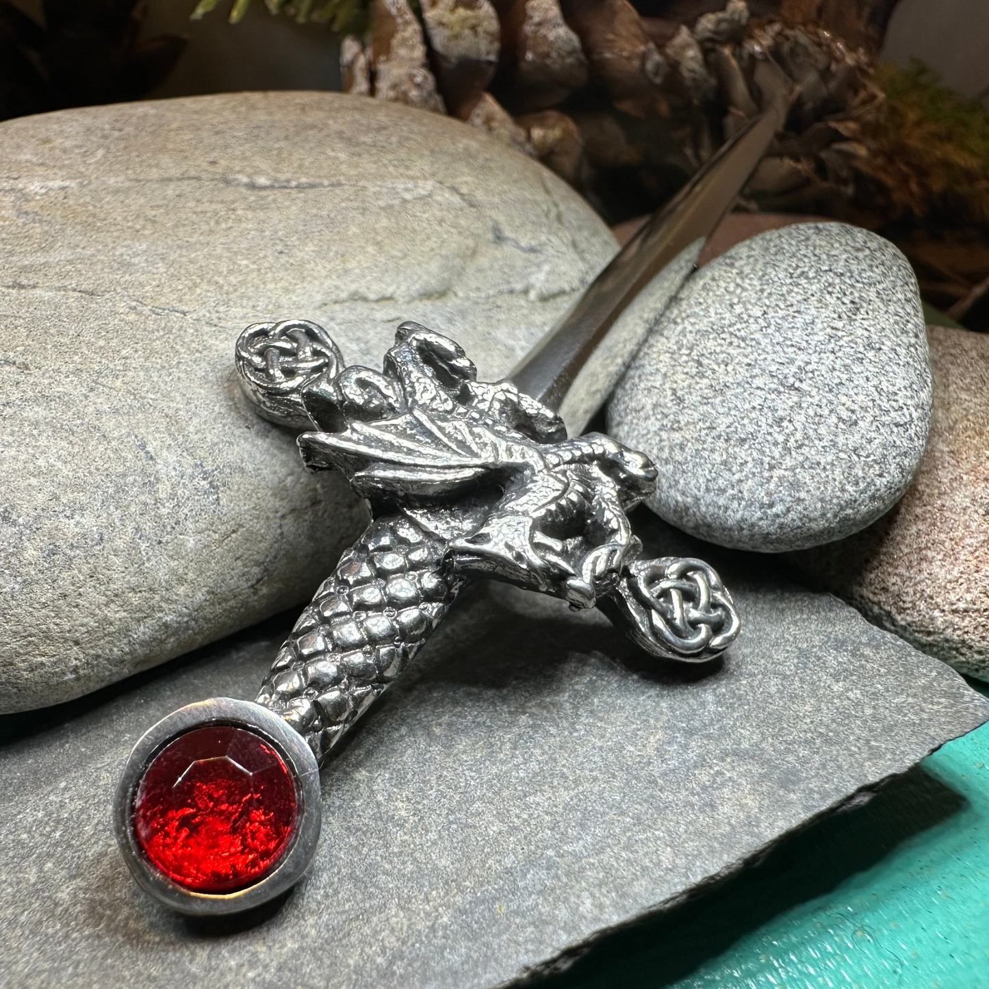 Welsh Dragon Kilt Pin — view 5